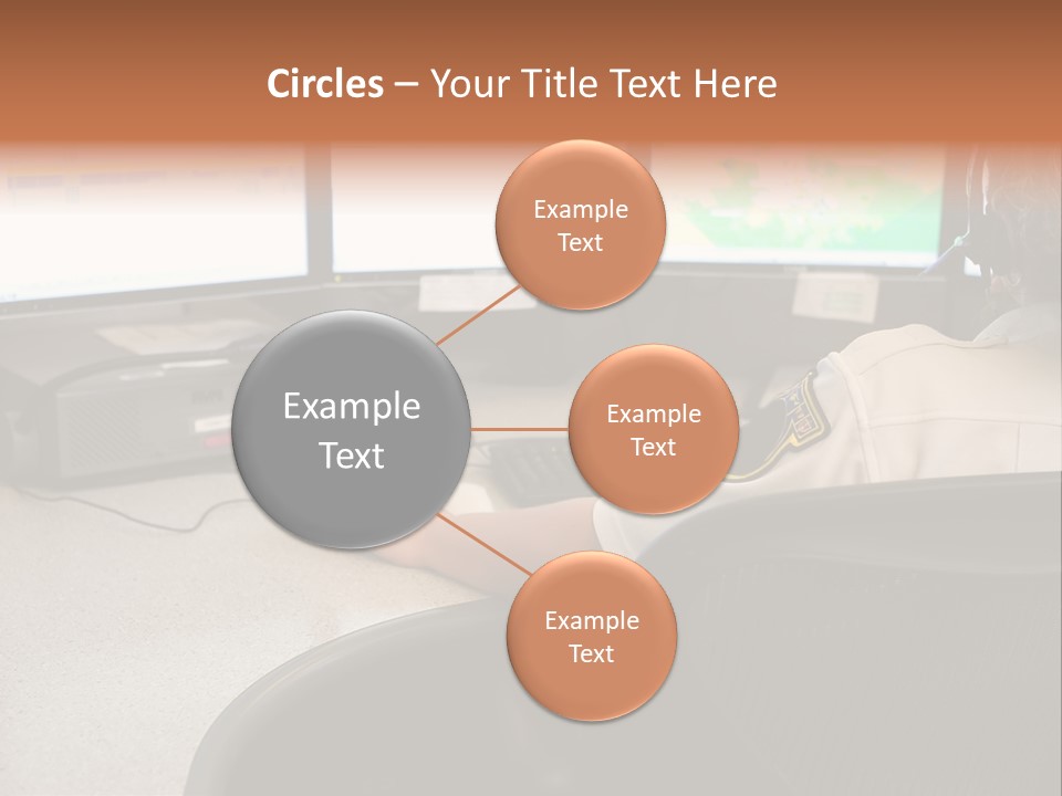 Foot Bridge Across Minnehaha Creek PowerPoint Template