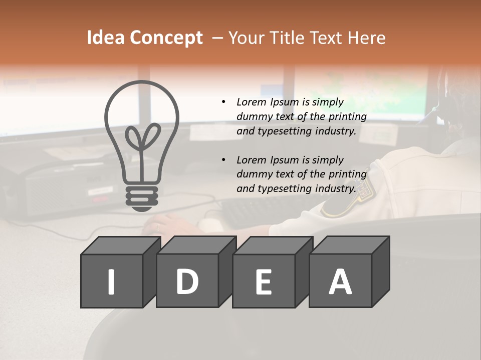 Foot Bridge Across Minnehaha Creek PowerPoint Template