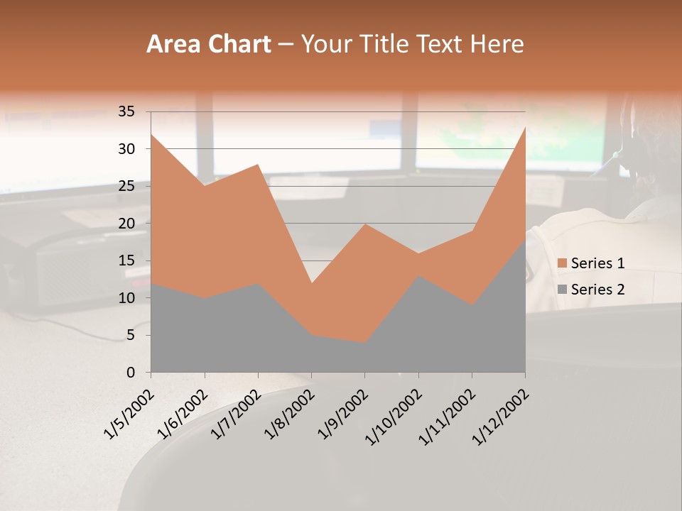 Foot Bridge Across Minnehaha Creek PowerPoint Template