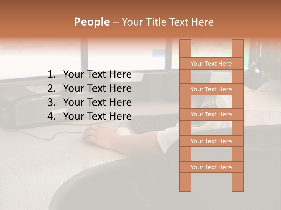 Foot Bridge Across Minnehaha Creek PowerPoint Template