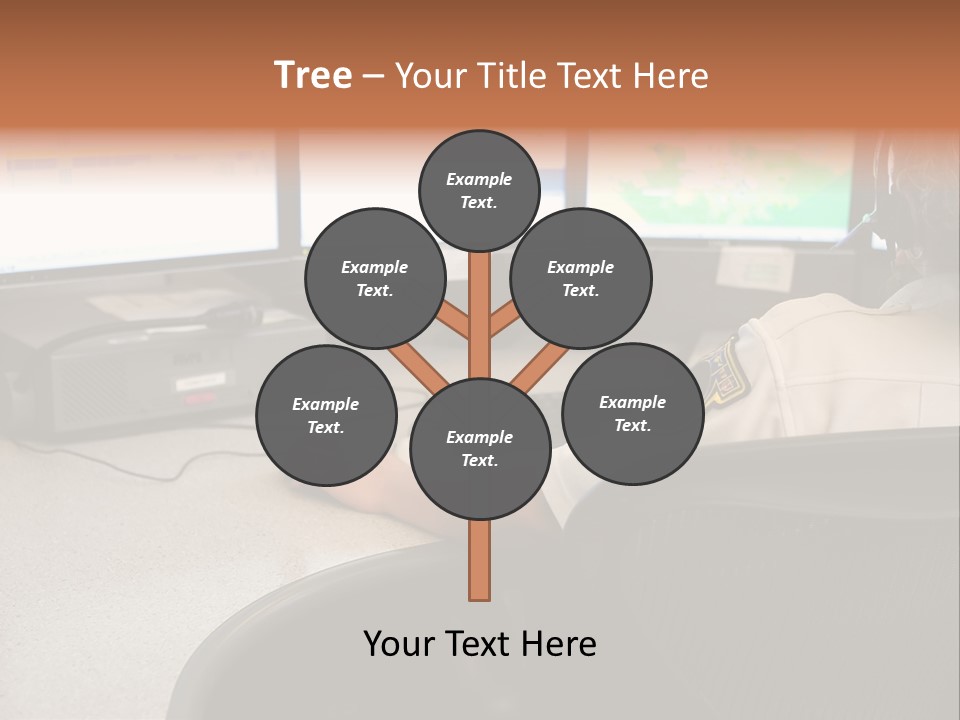 Foot Bridge Across Minnehaha Creek PowerPoint Template