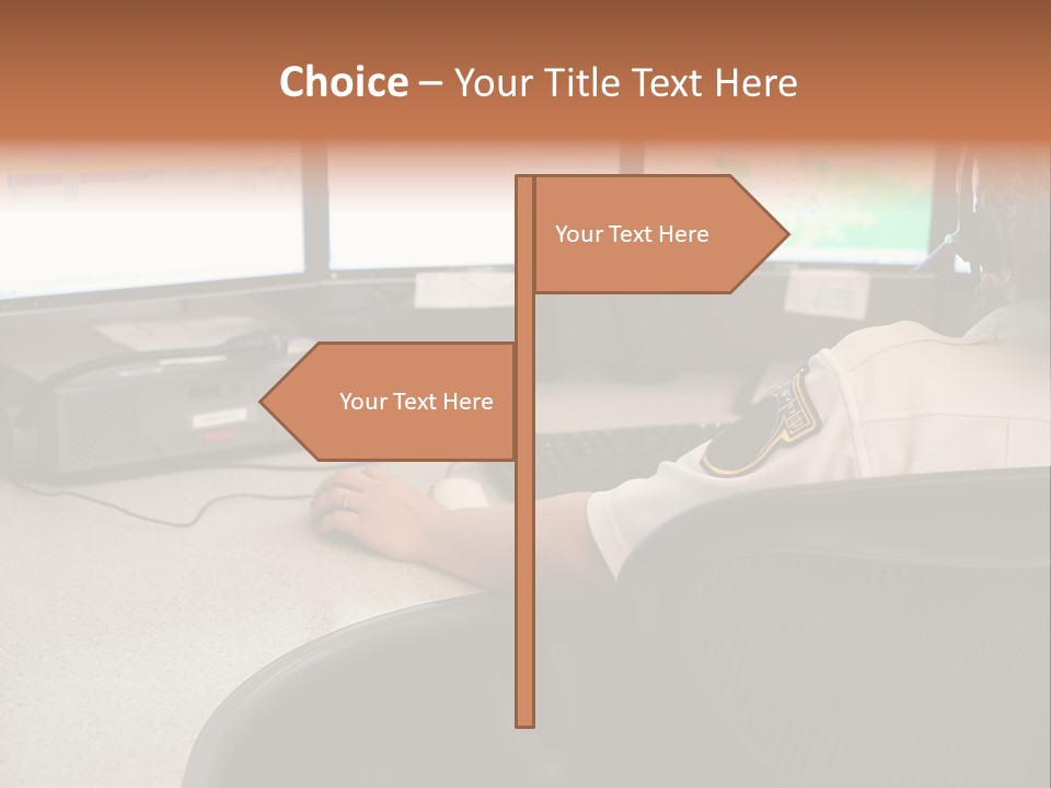 Foot Bridge Across Minnehaha Creek PowerPoint Template