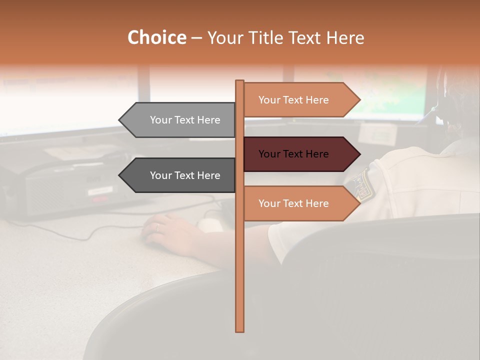 Foot Bridge Across Minnehaha Creek PowerPoint Template