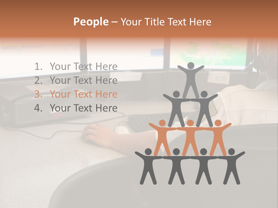 Foot Bridge Across Minnehaha Creek PowerPoint Template