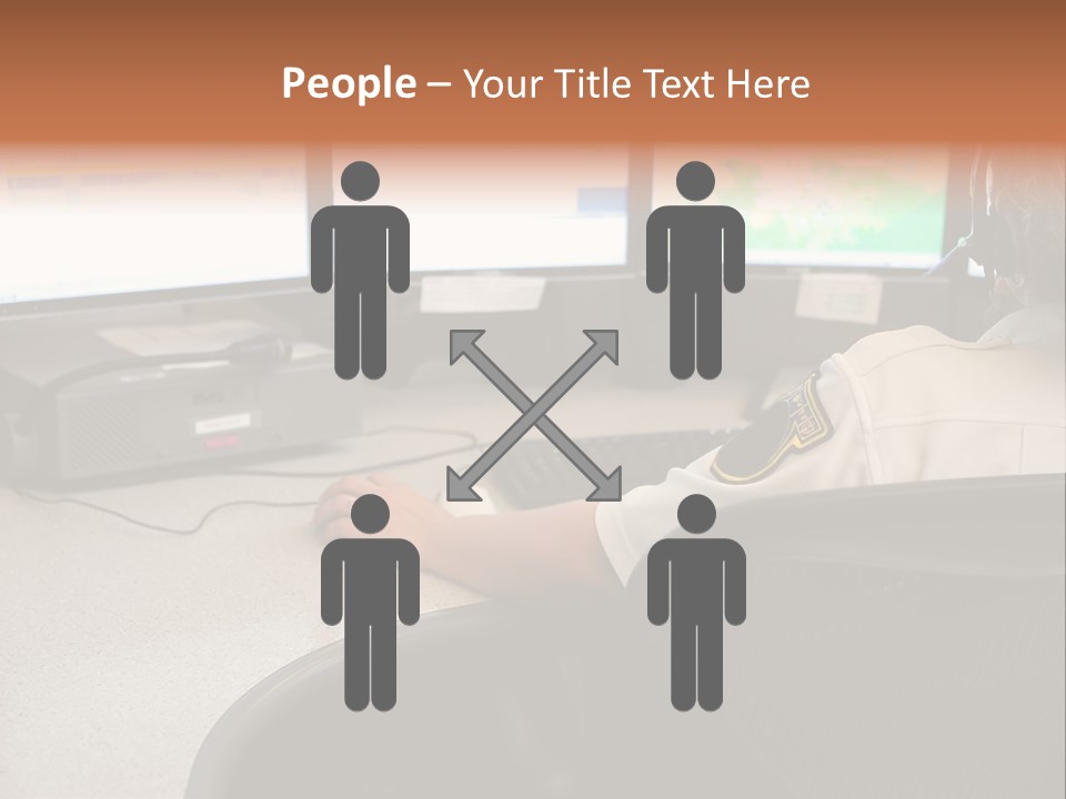 Foot Bridge Across Minnehaha Creek PowerPoint Template