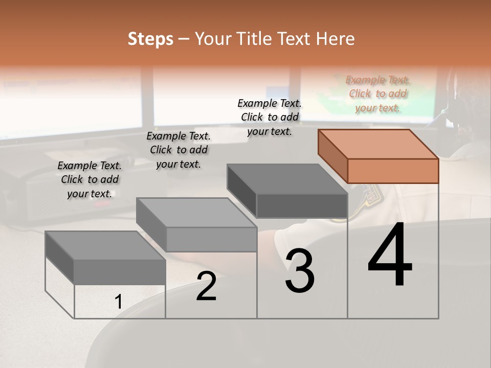 Foot Bridge Across Minnehaha Creek PowerPoint Template