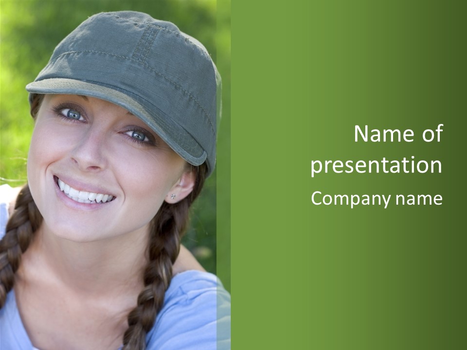 Hat Woman PowerPoint Template