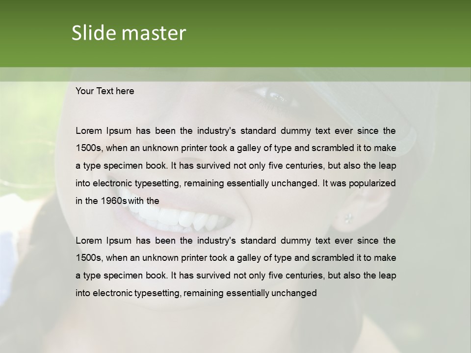 Hat Woman PowerPoint Template