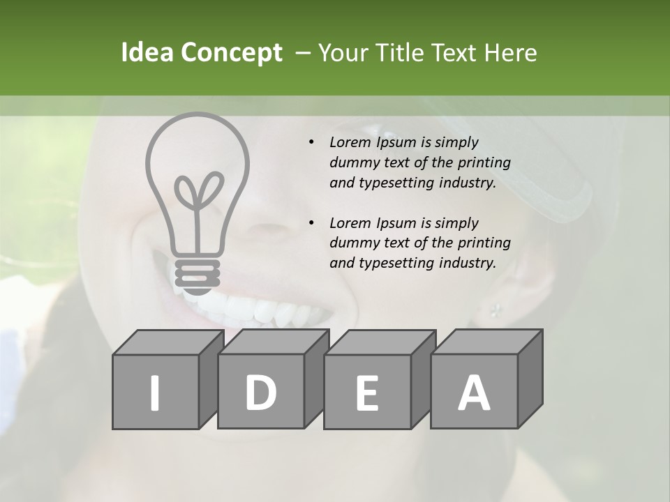 Hat Woman PowerPoint Template