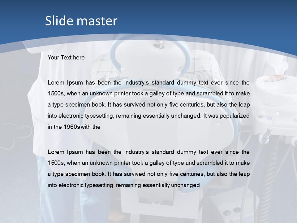 Dental Background: Work In Clinic (Operation, Tooth Replacement) PowerPoint Template