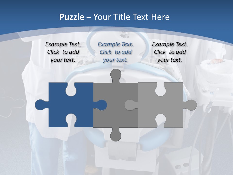 Dental Background: Work In Clinic (Operation, Tooth Replacement) PowerPoint Template