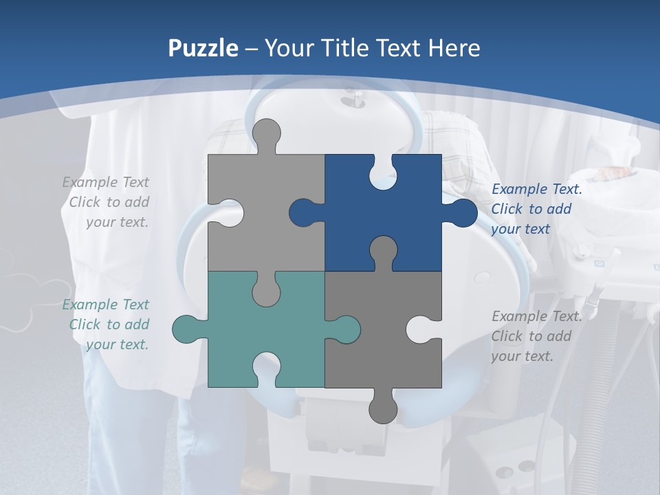 Dental Background: Work In Clinic (Operation, Tooth Replacement) PowerPoint Template