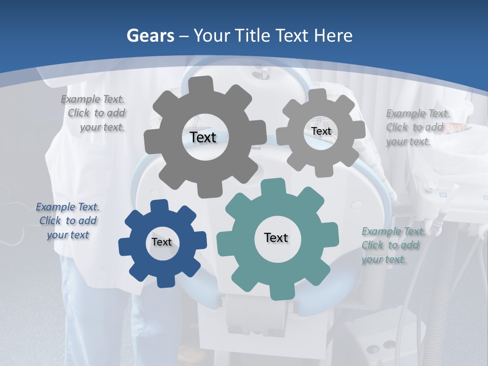 Dental Background: Work In Clinic (Operation, Tooth Replacement) PowerPoint Template