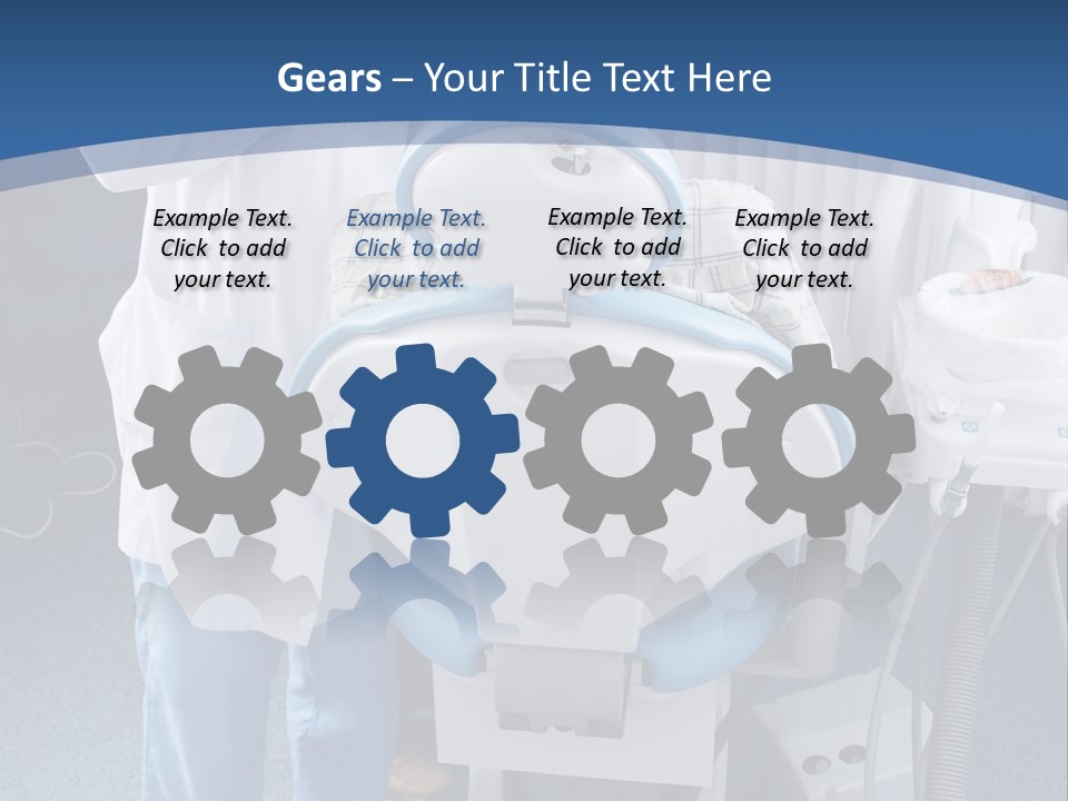 Dental Background: Work In Clinic (Operation, Tooth Replacement) PowerPoint Template