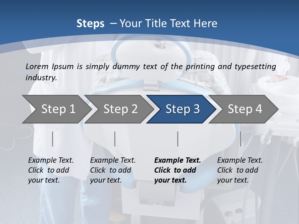 Dental Background: Work In Clinic (Operation, Tooth Replacement) PowerPoint Template