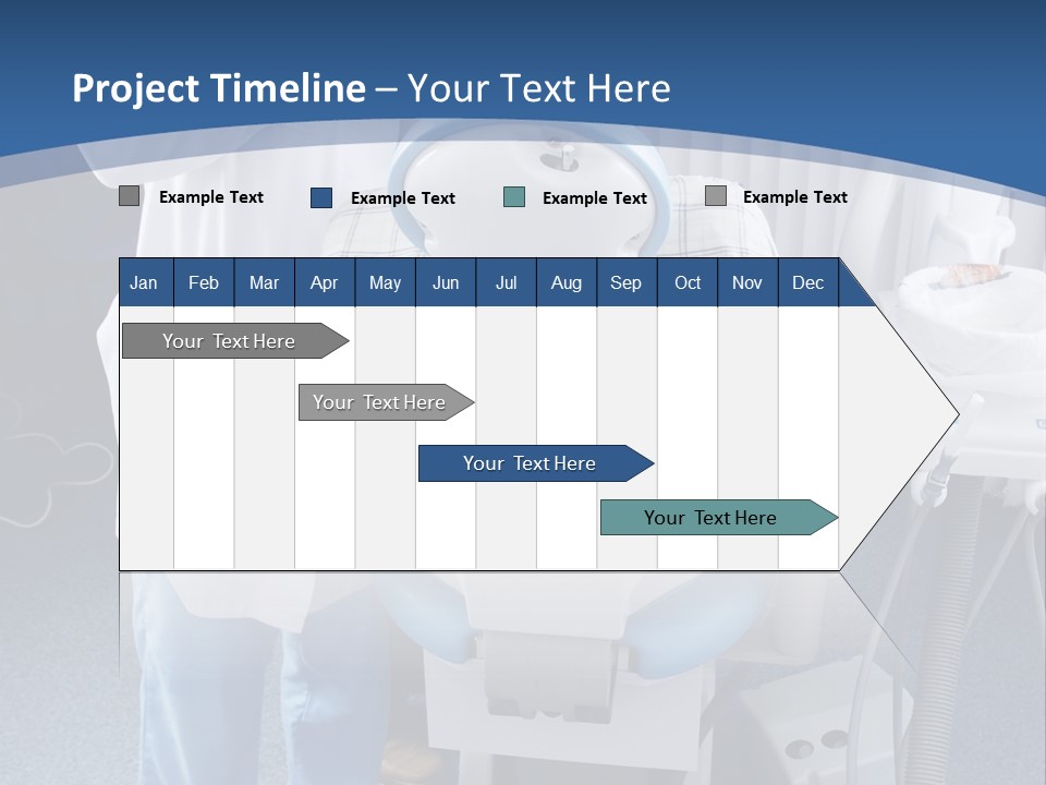 Dental Background: Work In Clinic (Operation, Tooth Replacement) PowerPoint Template