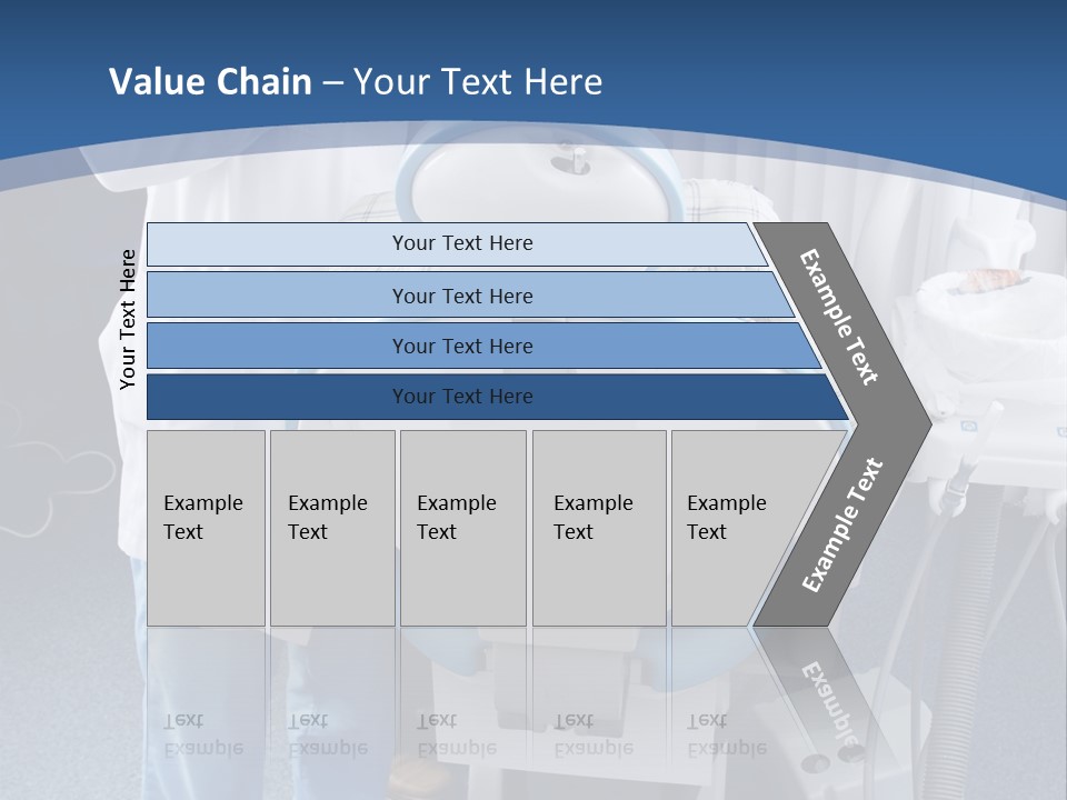 Dental Background: Work In Clinic (Operation, Tooth Replacement) PowerPoint Template