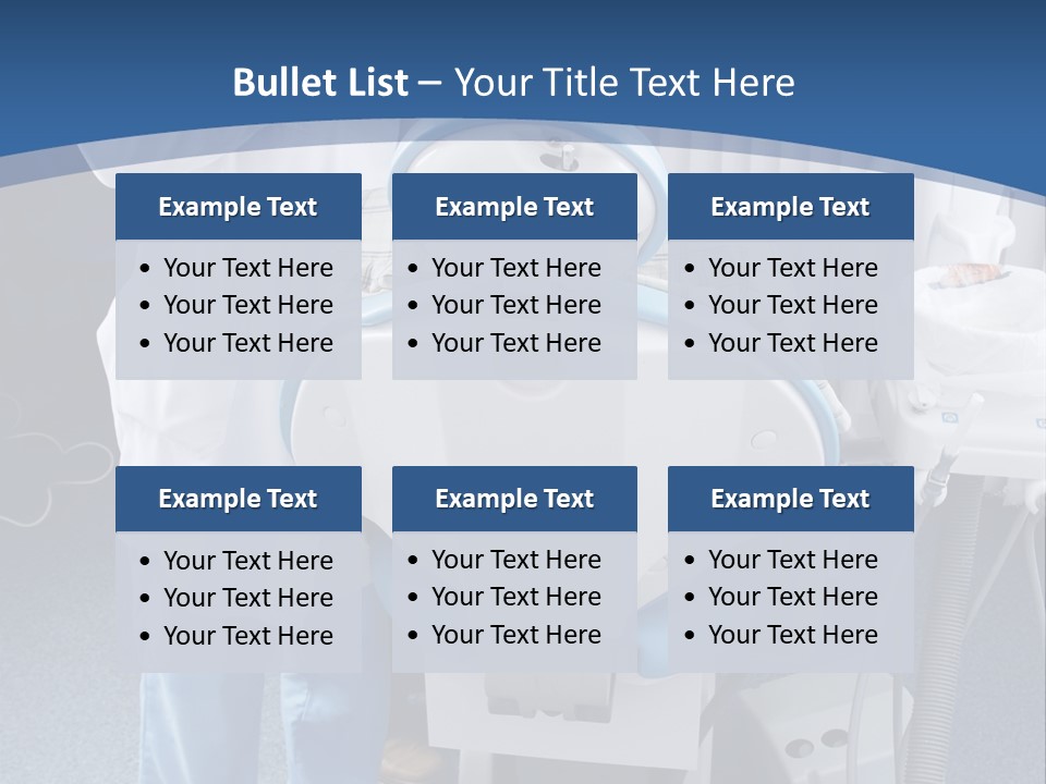 Dental Background: Work In Clinic (Operation, Tooth Replacement) PowerPoint Template