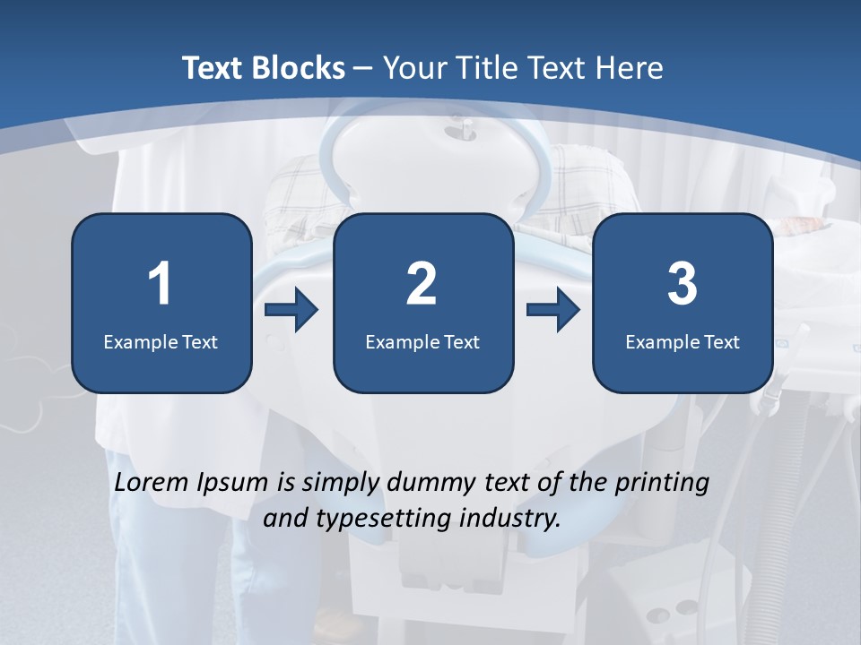 Dental Background: Work In Clinic (Operation, Tooth Replacement) PowerPoint Template