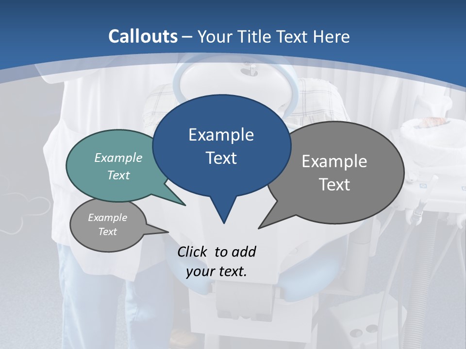 Dental Background: Work In Clinic (Operation, Tooth Replacement) PowerPoint Template