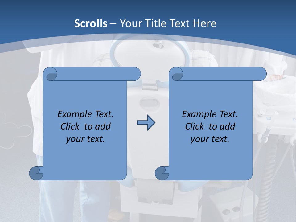 Dental Background: Work In Clinic (Operation, Tooth Replacement) PowerPoint Template