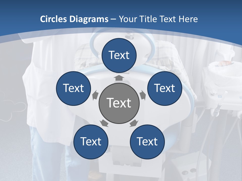 Dental Background: Work In Clinic (Operation, Tooth Replacement) PowerPoint Template