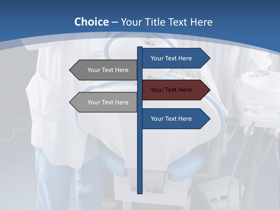 Dental Background: Work In Clinic (Operation, Tooth Replacement) PowerPoint Template