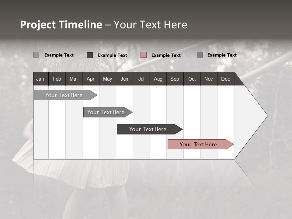 Young Girl Twirling Hula Hoop Outdoors In Sepia For Vintage Look PowerPoint Template