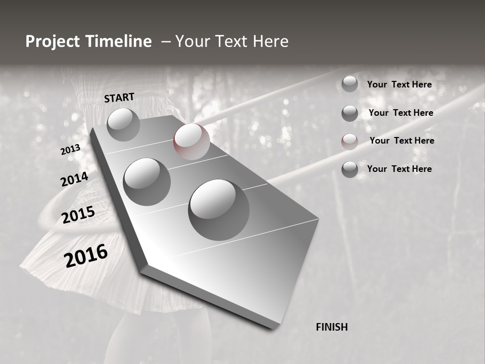 Young Girl Twirling Hula Hoop Outdoors In Sepia For Vintage Look PowerPoint Template