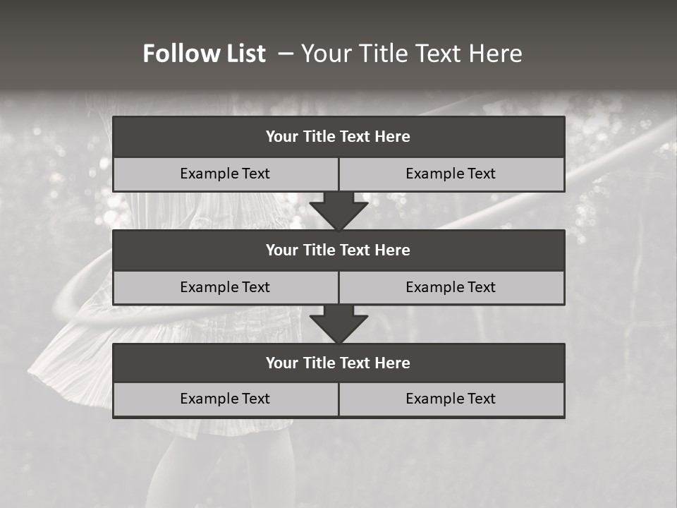 Young Girl Twirling Hula Hoop Outdoors In Sepia For Vintage Look PowerPoint Template