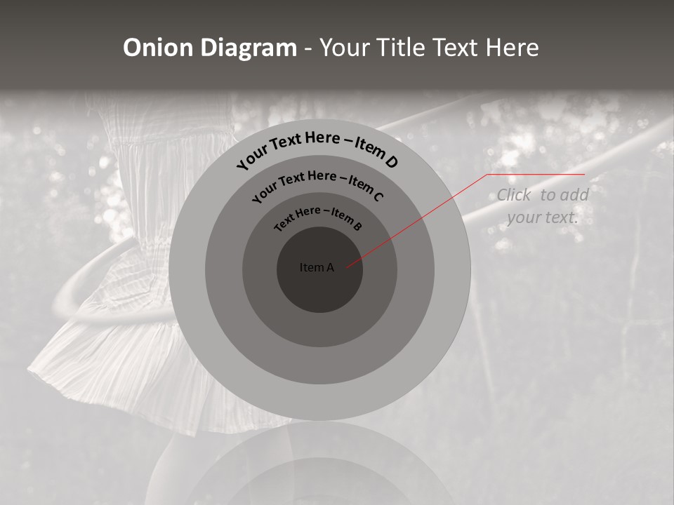 Young Girl Twirling Hula Hoop Outdoors In Sepia For Vintage Look PowerPoint Template