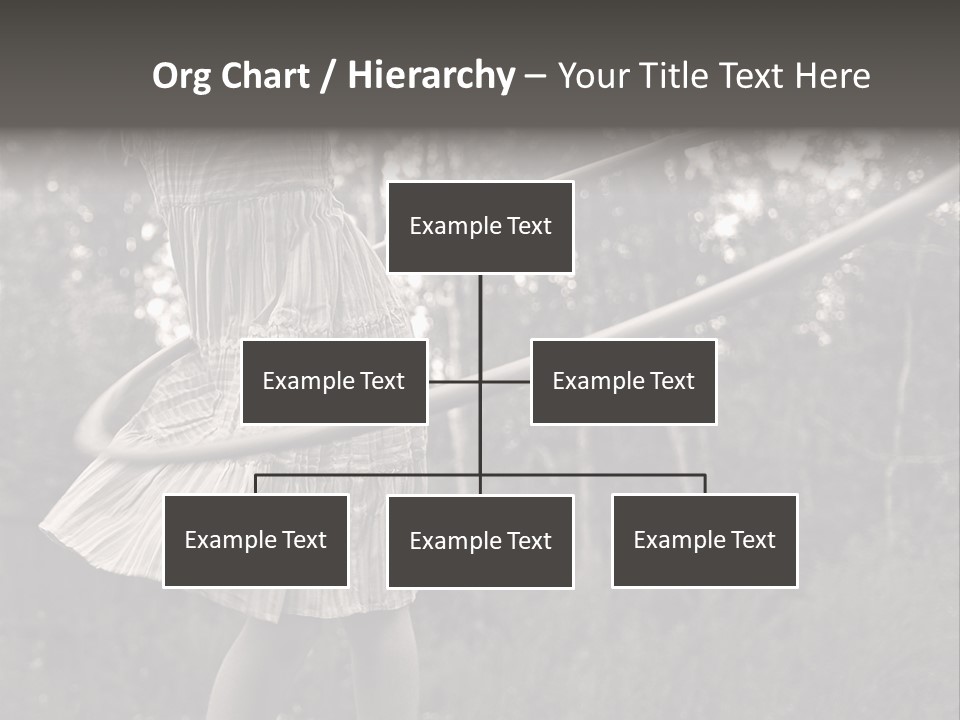 Young Girl Twirling Hula Hoop Outdoors In Sepia For Vintage Look PowerPoint Template