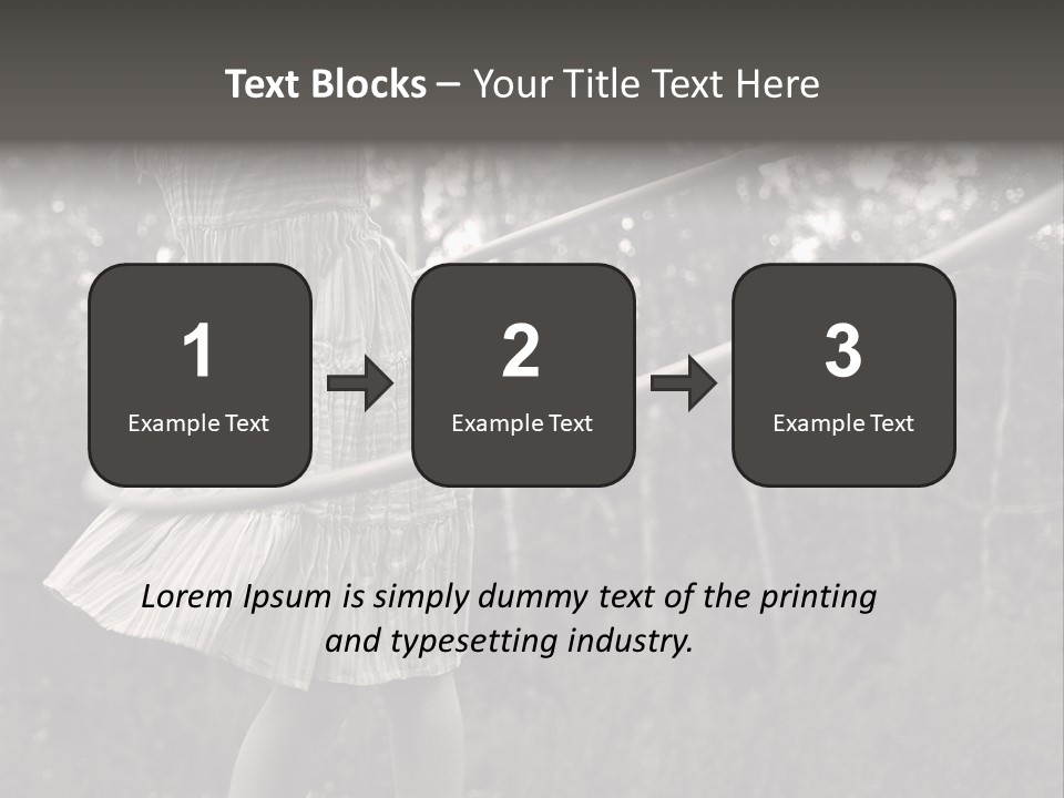 Young Girl Twirling Hula Hoop Outdoors In Sepia For Vintage Look PowerPoint Template