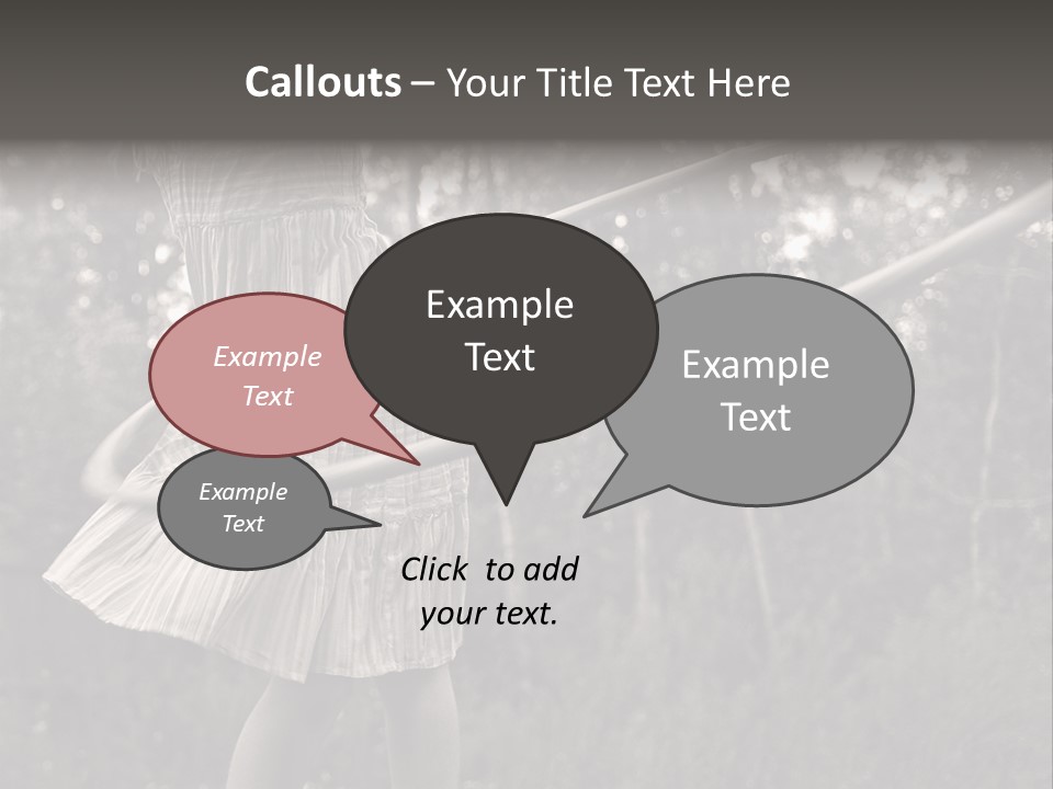 Young Girl Twirling Hula Hoop Outdoors In Sepia For Vintage Look PowerPoint Template