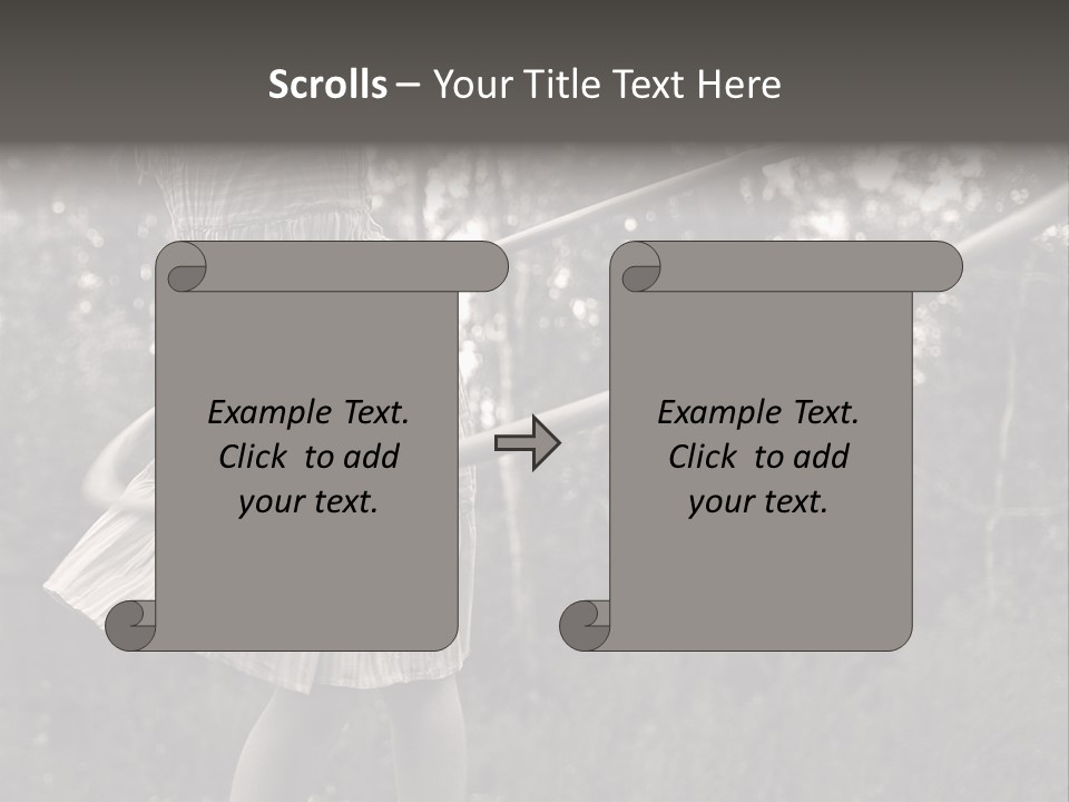 Young Girl Twirling Hula Hoop Outdoors In Sepia For Vintage Look PowerPoint Template