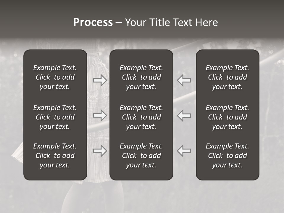 Young Girl Twirling Hula Hoop Outdoors In Sepia For Vintage Look PowerPoint Template