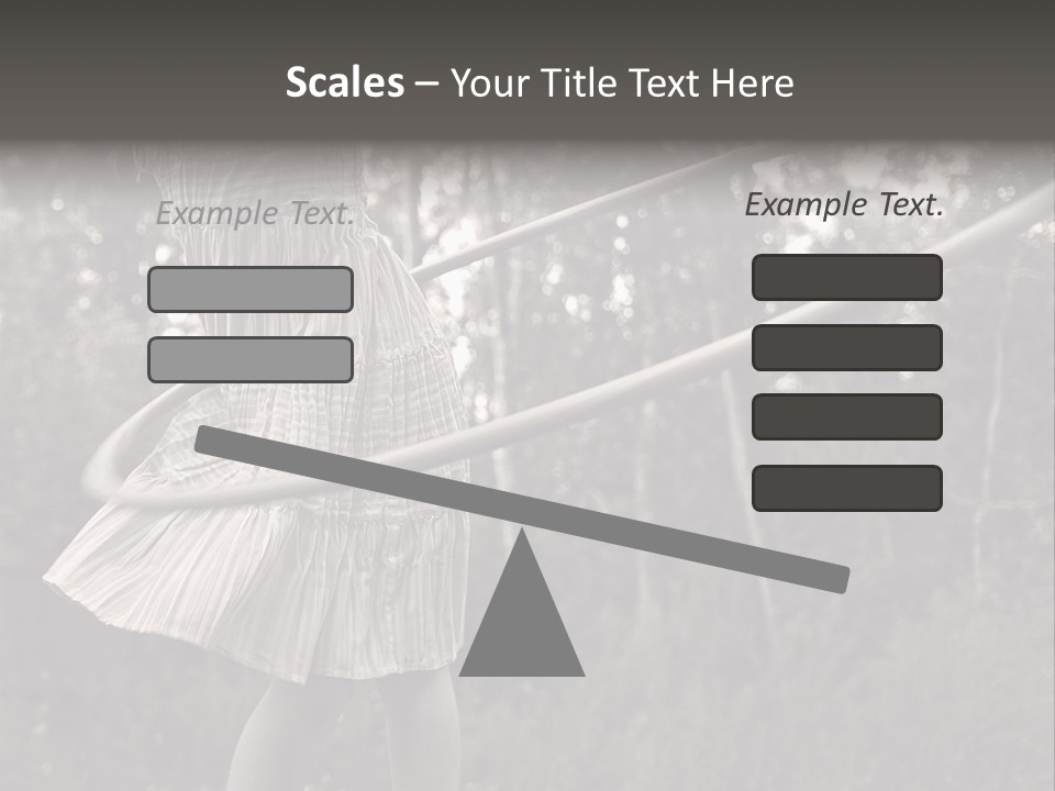 Young Girl Twirling Hula Hoop Outdoors In Sepia For Vintage Look PowerPoint Template