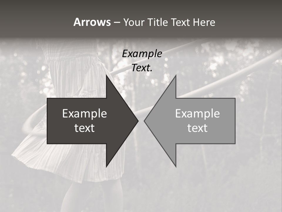 Young Girl Twirling Hula Hoop Outdoors In Sepia For Vintage Look PowerPoint Template