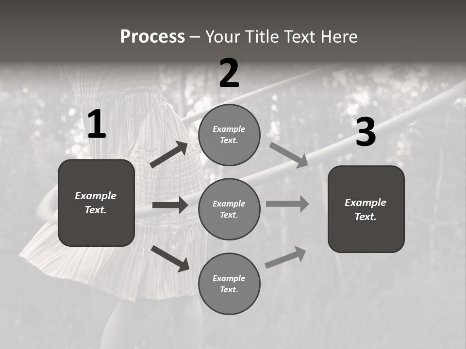 Young Girl Twirling Hula Hoop Outdoors In Sepia For Vintage Look PowerPoint Template