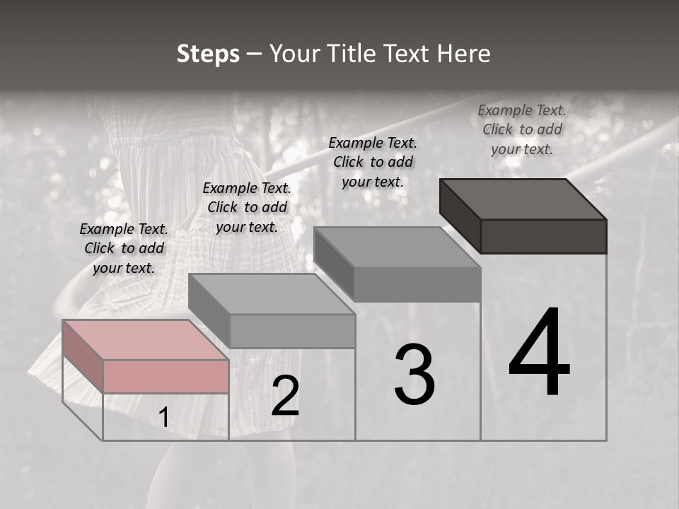 Young Girl Twirling Hula Hoop Outdoors In Sepia For Vintage Look PowerPoint Template