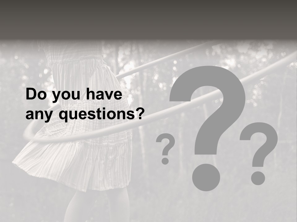 Young Girl Twirling Hula Hoop Outdoors In Sepia For Vintage Look PowerPoint Template