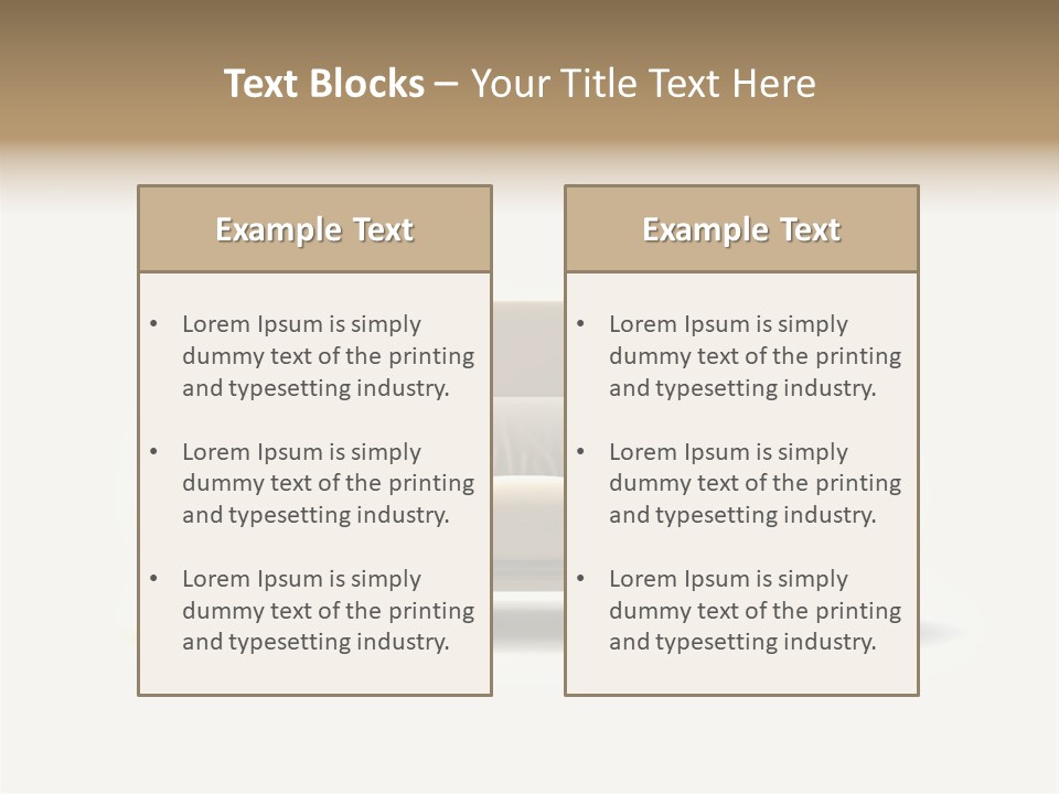 Modern Couch On White Background PowerPoint Template
