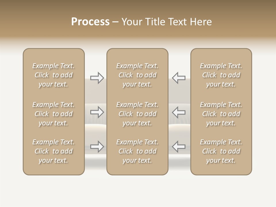 Modern Couch On White Background PowerPoint Template