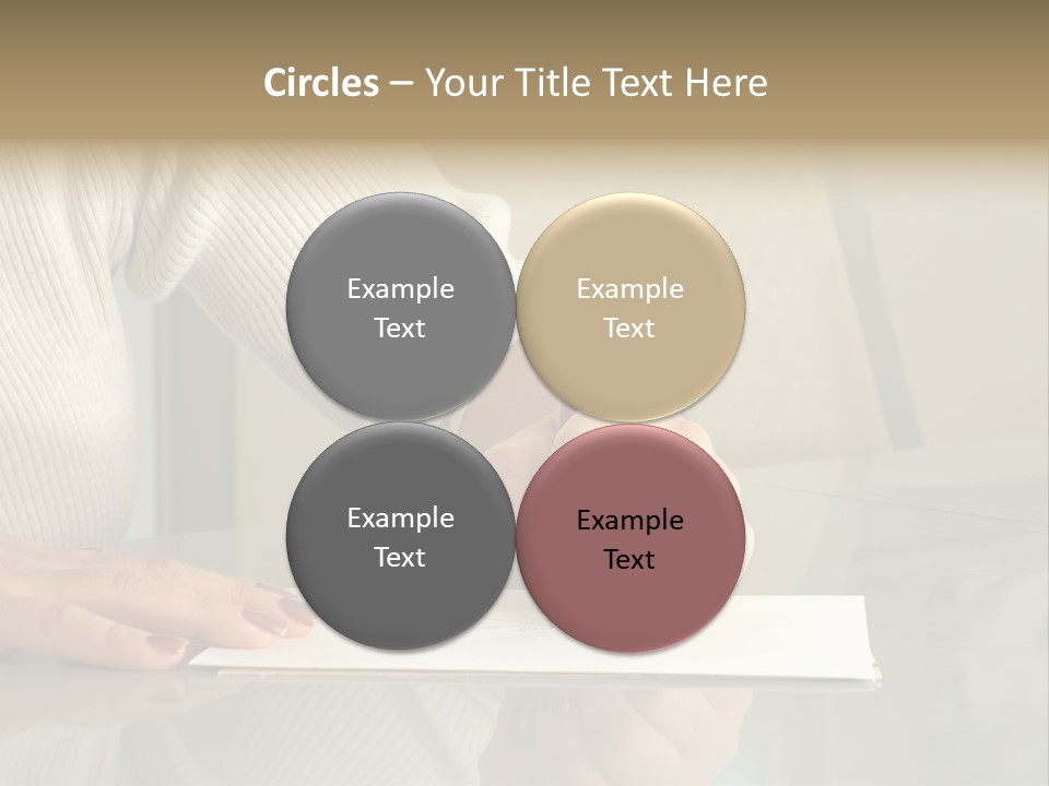 Person Writing PowerPoint Template