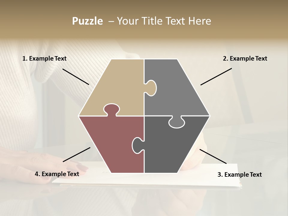 Person Writing PowerPoint Template