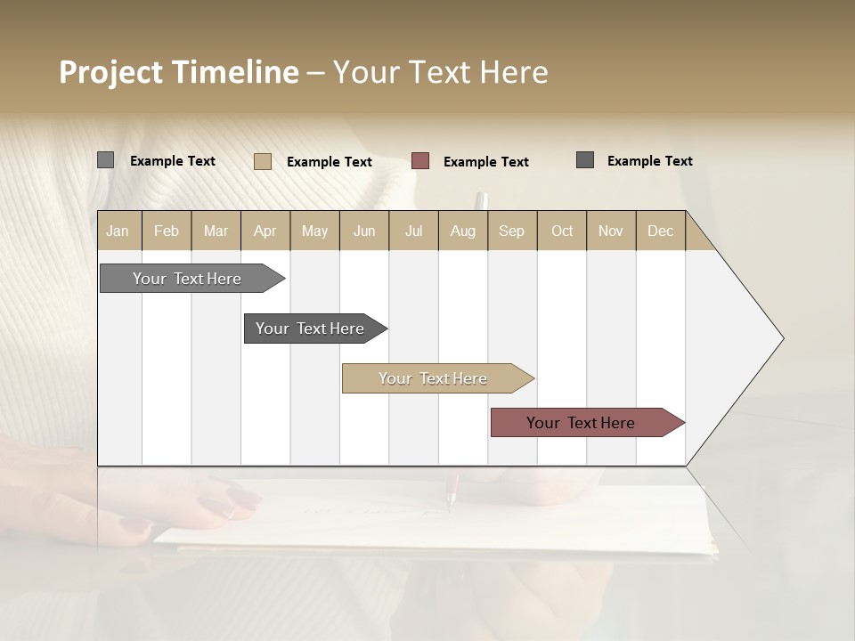Person Writing PowerPoint Template