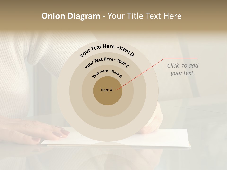 Person Writing PowerPoint Template