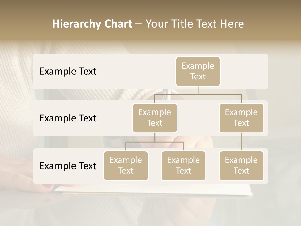 Person Writing PowerPoint Template
