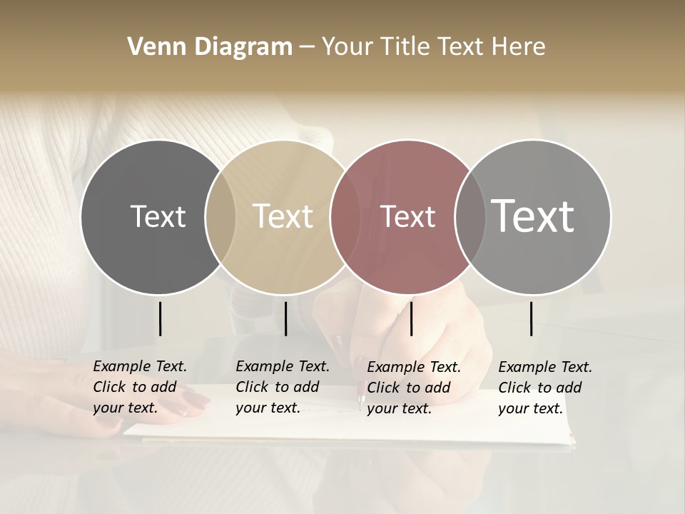 Person Writing PowerPoint Template