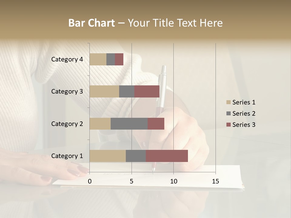 Person Writing PowerPoint Template